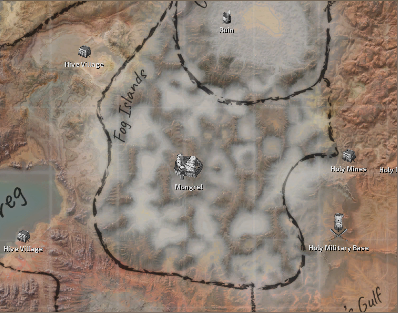 Mongrel Map Location